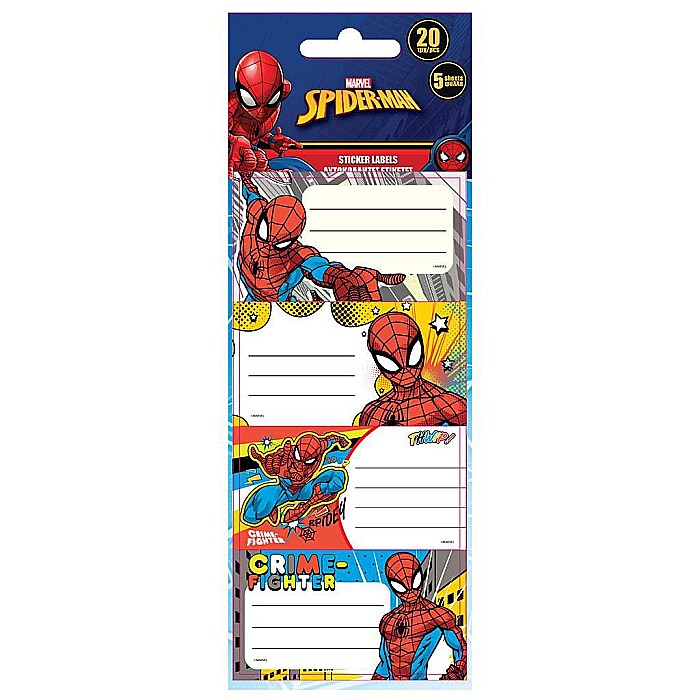 DIA ETICHETE SCOLARE AUTOADEZIVE 20/SET SPIDERMAN 508239 [1]