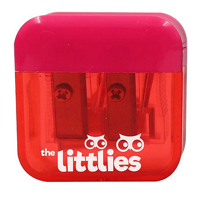 DIA ASCUTITOARE DUBLA CU CONTAINER 3 CULORI THE LITTLIES 646950 [1]