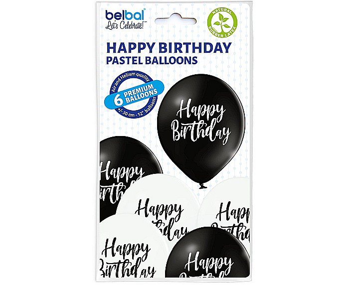 GOD BALON LATEX HAPPY BIRTHDAY 30CM BRN_5000578 [2]