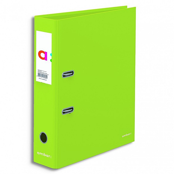 AM BIBLIORAFT A4 AMBAR NEON 7.5CM VERDE DESCHIS 174975 [1]
