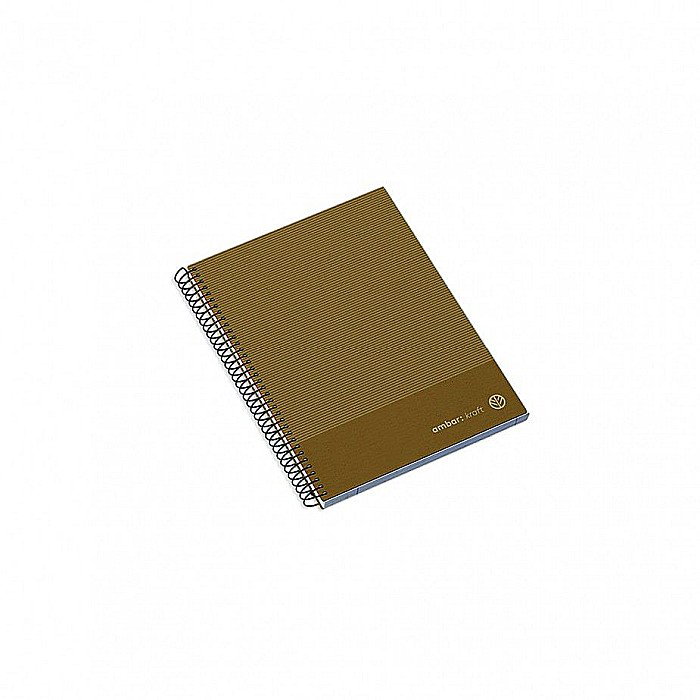 CAIET A5 100F SPIRA PATRATELE HARD COVER KRAFT 207888 [3]
