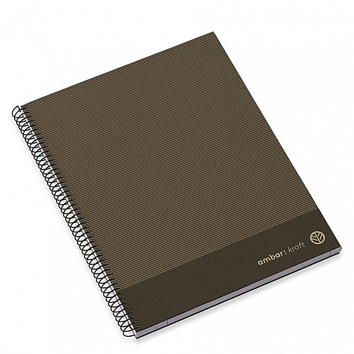 AM CAIET A4 100F SPIRA LINII HARD COVER KRAFT 207895 [5]