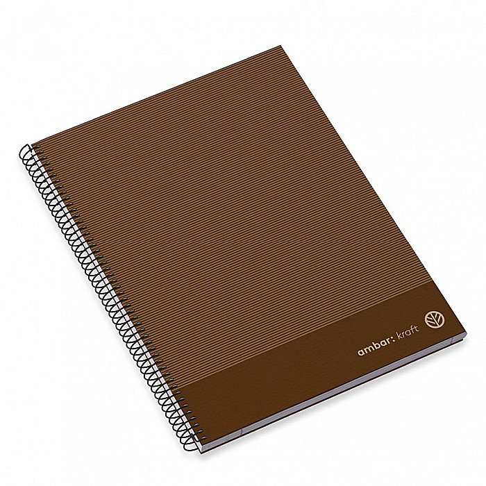 CAIET A4 100F SPIRA PATRATELE HARD COVER KRAFT 207901 [2]