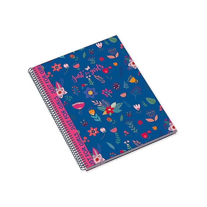 AM CAIET A4 80F SPIRA LINII J4G FLOWERS HARD COVER 223116 [2]