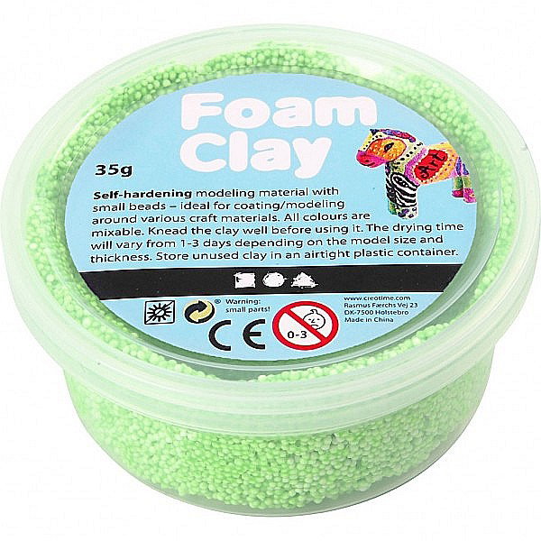 Spuma de modelaj cu uscare la aer FOAM CLAY 35G VERDE 78927 [1]