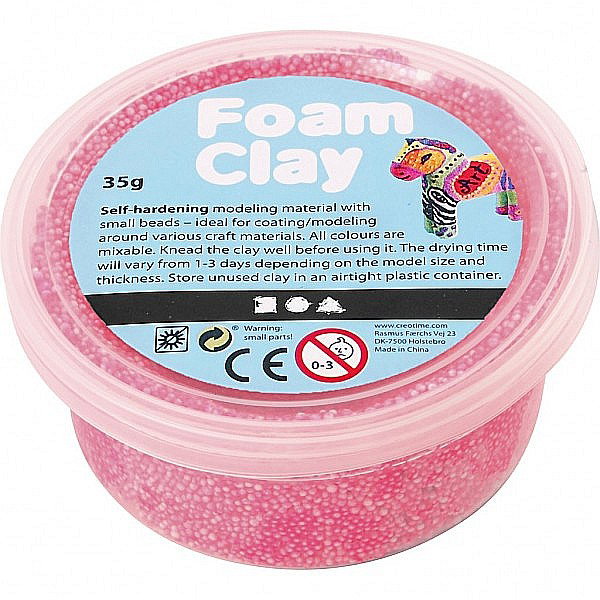 Spuma de modelaj cu uscare la aer FOAM CLAY 35G ROZ NEON 78926 [1]