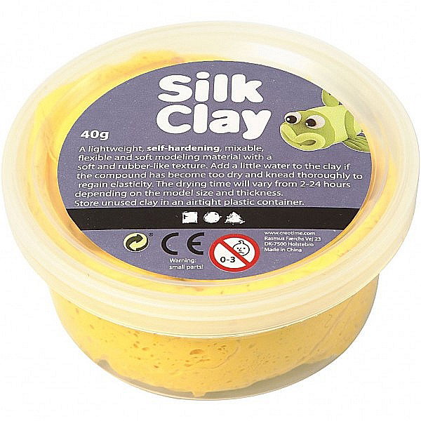 Pastă de modelaj fină cu uscare la aer Silk Clay 40G GALBEN 79103 [1]