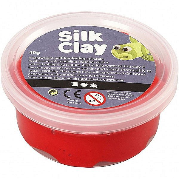 Pastă de modelaj fină cu uscare la aer Silk Clay 40G ROSU 79104 [1]