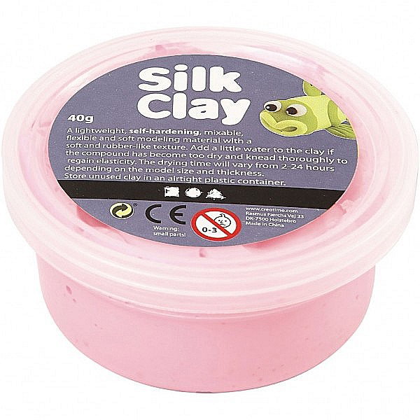 Pastă de modelaj fină cu uscare la aer Silk Clay 40G ROZ 79109 [1]