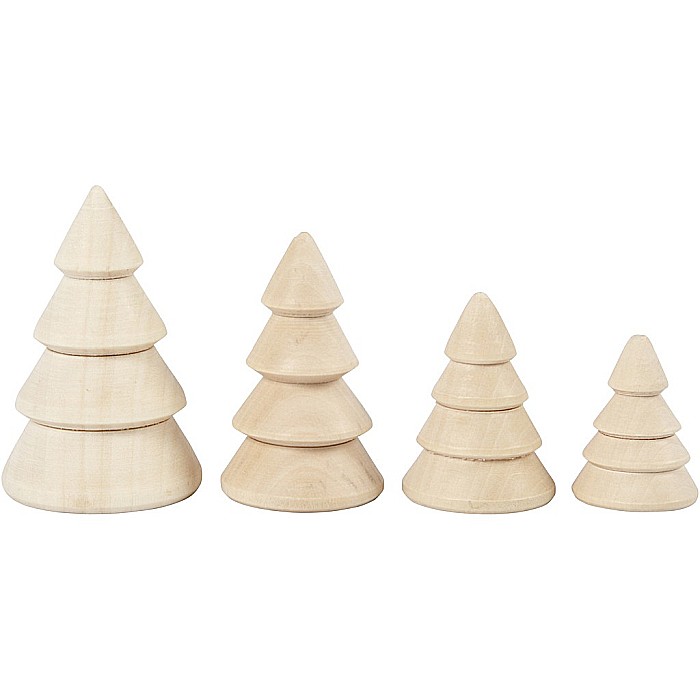 CC BRADUTI LEMN DECOR 4/SET 3.3*4.3*5.3*6.3CM - 2.3*3*3.2*4CM 56239 [3]