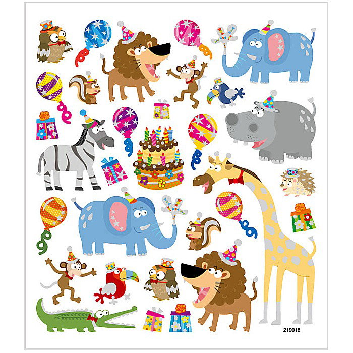 CC STICKER DECOR ANIMALS BIRTHDAY 27185 [1]