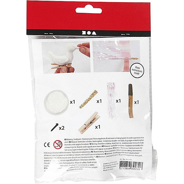 CC MINI KIT CREATIV CRACIUN PASARE CU CLEMA LEMN 977355 [3]