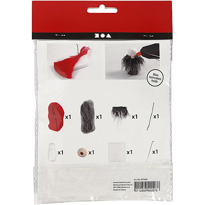 CC MINI KIT CREATIV CRACIUN PALARIE GNOM PASLA ROSIE 977403 [3]
