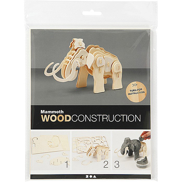 CC FIGURINA LEMN 3D MAMUT 19x8,5x11 cm 580503 [2]