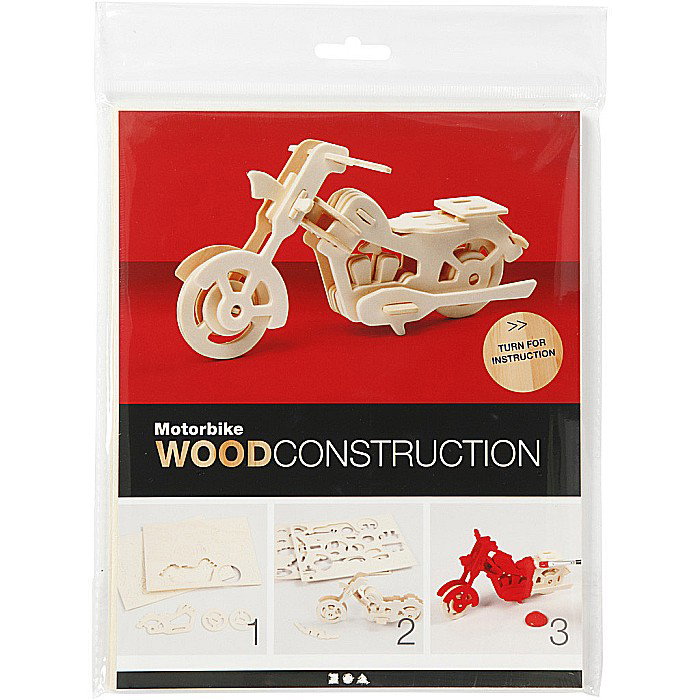 CC FIGURINA LEMN 3D MOTOCICLETA 19x9x9 cm 580504 [2]