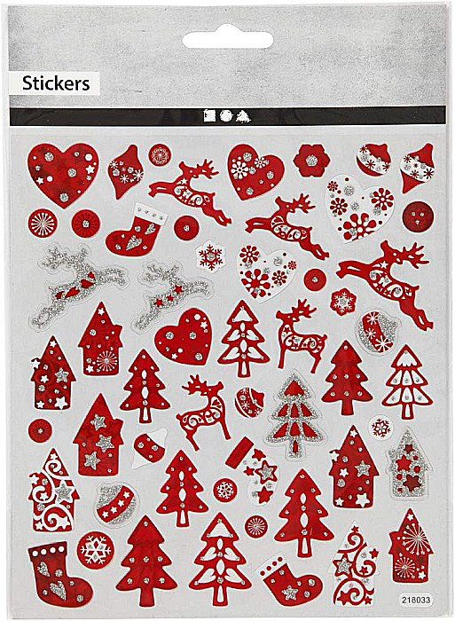 CC STICKER DECOR RED-WHITE CHRISTMAS 289591 [2]