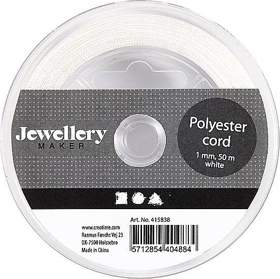 CC SNUR POLYESTER 1MM*50M ALB 415838 [1]