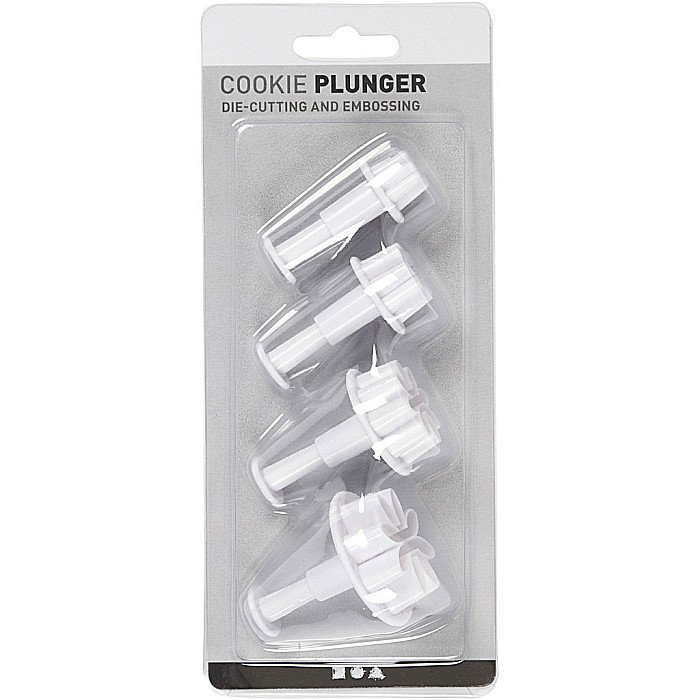 CC FORME PLASTIC CU STAMPILA Cookie Cutters With Stamp, Flower, 2,8+3,6+4,4 cm 782873 [2]