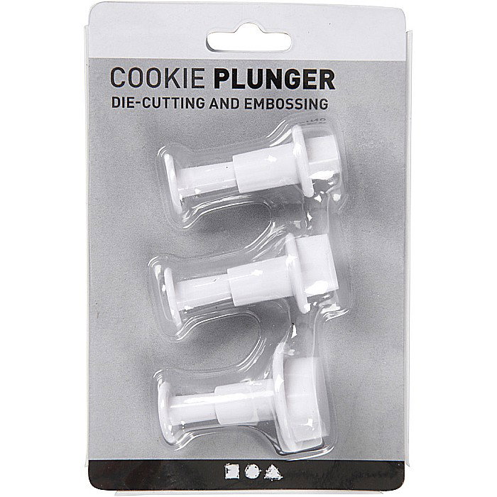 CC FORME PLASTIC CU STAMPILA 782874 2+2,3+3 cm, White, 3/SET [2]