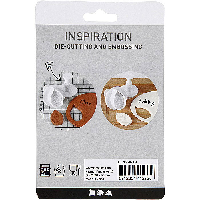 CC FORME PLASTIC CU STAMPILA 782874 2+2,3+3 cm, White, 3/SET [3]