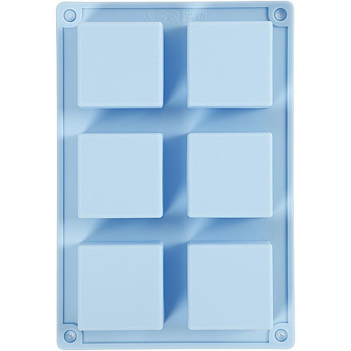CC MATRITA DIN SILICON 6 PATRATE 5*5CM 60ML ALBASTRA 371811 [1]