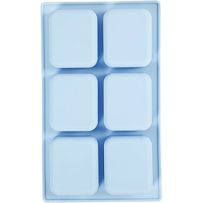 CC MATRITA DIN SILICON 6 DREPTUNGHIURI 7*5.9CM 100ML ALBASTRA 371812 [1]