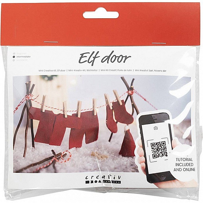 CC MINI KIT CREATIV ELF DOOR DECOR DE CRACIUN - SPALATORIA MOSULUI 977455 [1]