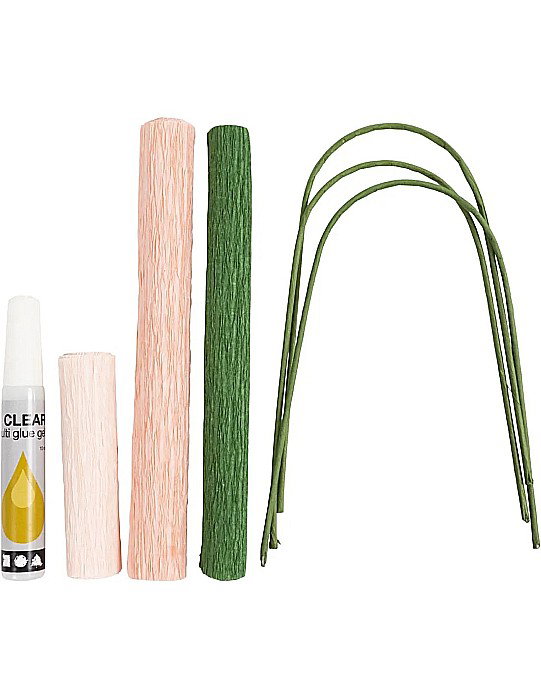 CC MINI KIT CREATIV FLORI DIN HARTIE CREPONATA - GAROAFE 977473 [2]