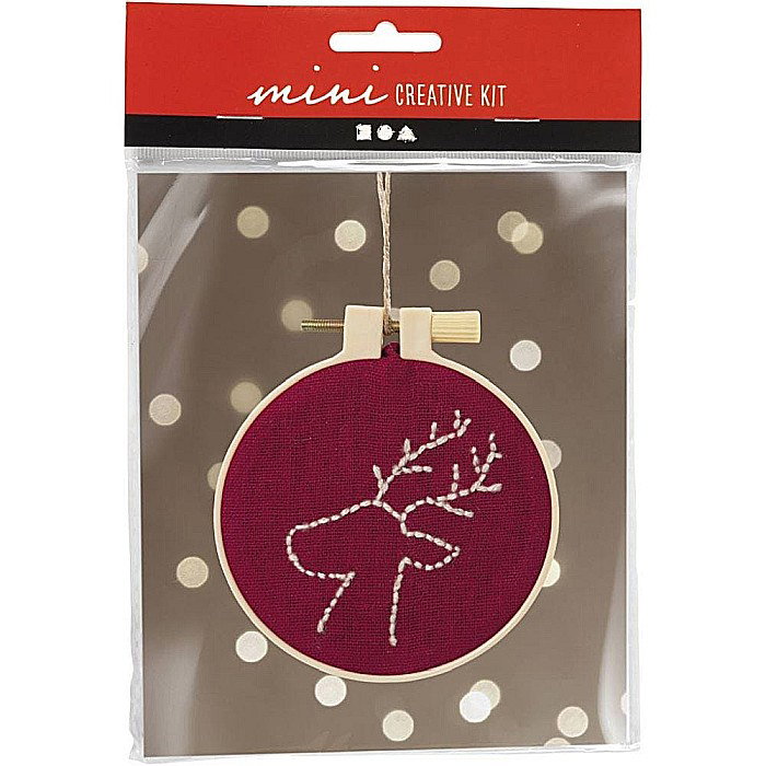 CC MINI KIT CREATIV CRACIUN DECORATIUNI SUSPENDATE BRODATE REN 977486 [1]