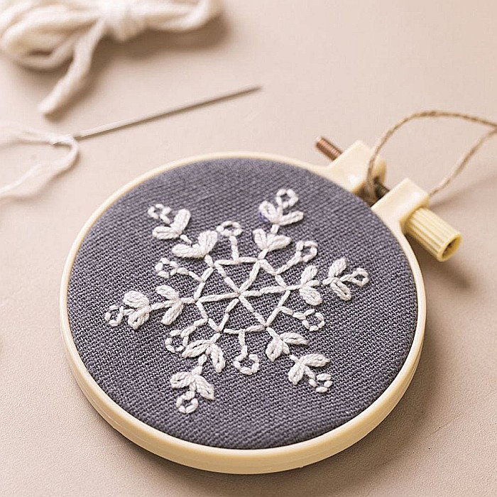 CC MINI KIT CREATIV BRODERIE CRACIUN DECORATIUNI SUSPENDATE FULGI DE ZAPADA 977487 [3]