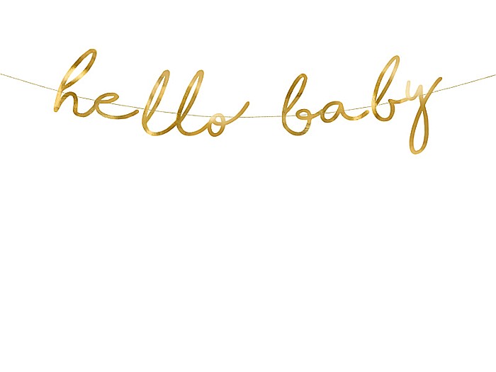 PD BANNER Little Star - Hello Baby, gold, 18x70cm GRL83-019M [1]