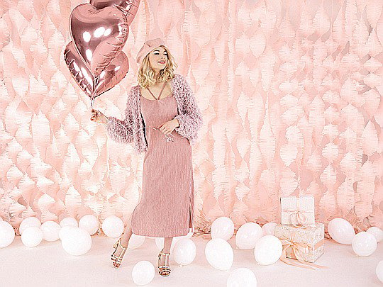 PD BALON FOLIE ALUMINIU Heart, 45cm, rose gold FB9M-019R [2]