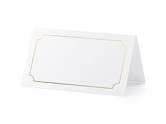 PD CARTI VIZITA MASA Place Cards Frame, gold, 9.5 x 5.5 cm 10/SET WS8-019ME [1]