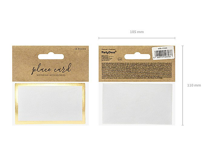 PD NUMERE MASA, Place card 9.5 x 5.5 cm 10/SET WS5-019ME [6]