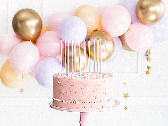 PD LUMANARI TORT light pink, 14cm 12/set SCD-2-081J [2]