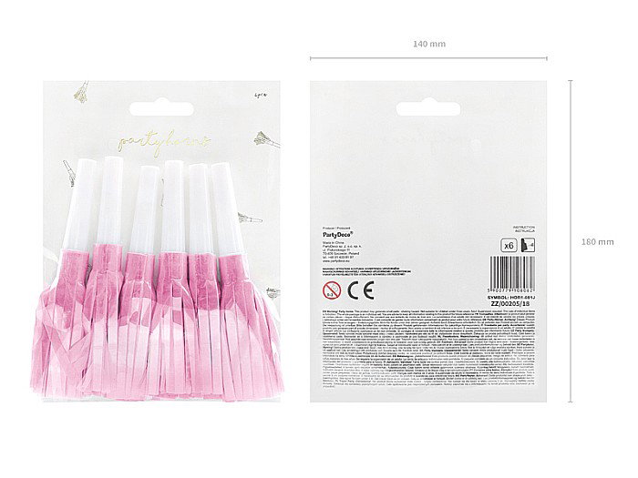 PD FLUIERE, Party horns, light pink HOR1-081J [5]