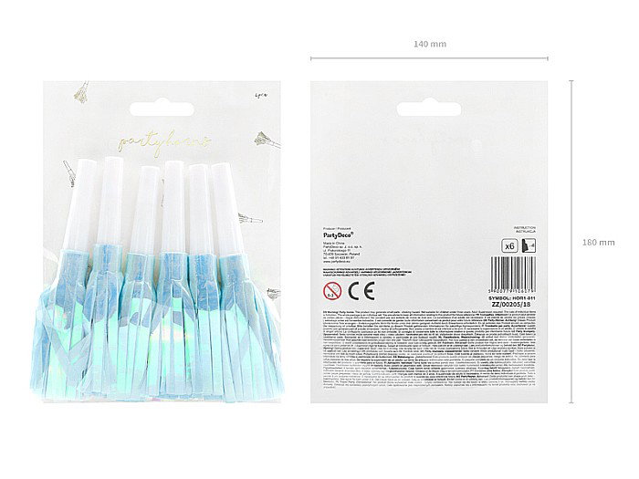 PD FLUIERE, Party horns, sky-blue HOR1-011 [4]