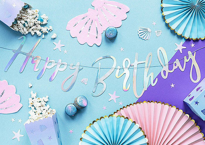 PD BANNER Happy Birthday, iridescent, 16.5x62cm GRL75-017 [3]