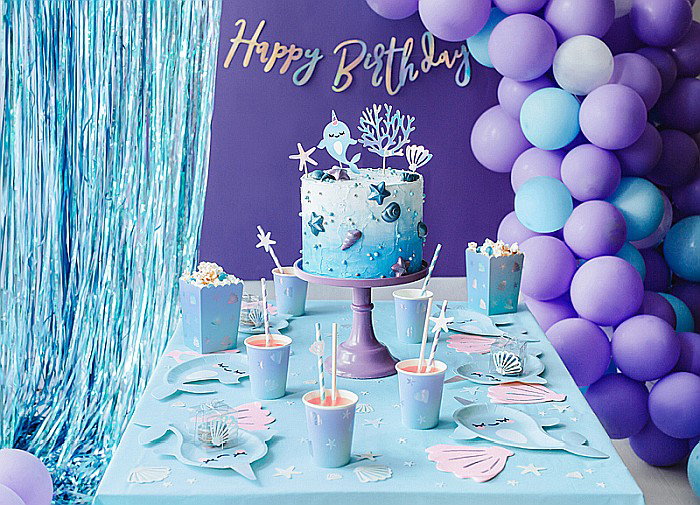 PD DECORATIUNI PENTRU TORT Toppers Narwhal, mix, 10 x 15.5cm 4/SET KPT48 [3]