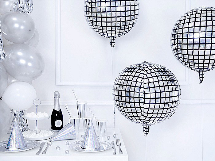 PD BALON FOLIE ALUMINIU Disco Ball, holographic foil, 40cm FB36 [2]