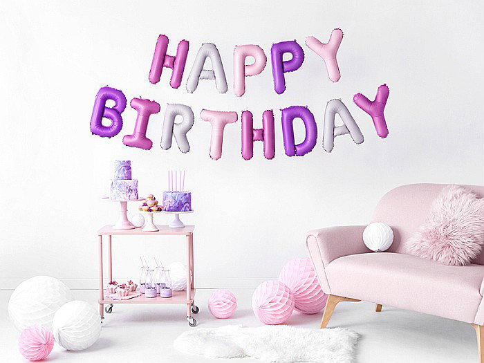 PD BALON FOLIE ALUMINIU Happy Birthday, 340x35cm, mix FB6P-000 [2]