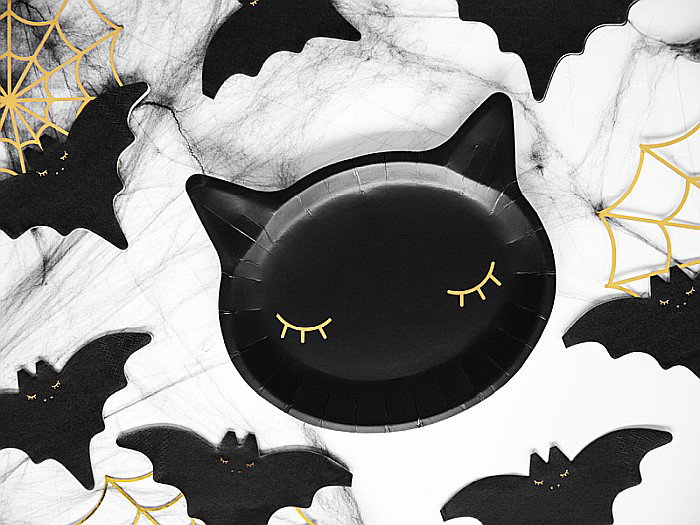 PD FARFURII CARTON Cat, black, 22x20cm 6/set TPP60 [2]