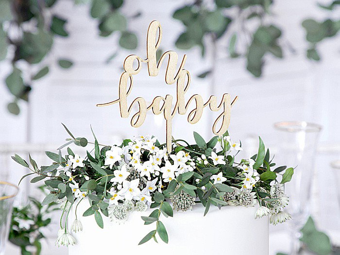 PD DECORATIUNI DIN LEMN PENTRU TORT Oh baby, 17cm KPT51-100 [2]