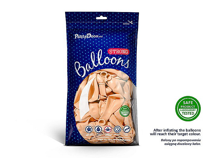 PD BALOANE Strong Balloons 27cm, Pastel Light Peach, 10/SET SB12P-075J-10 [2]