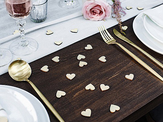 PD CONFETTI LEMN Hearts 2*2cm 50/set KONS2-100 [2]