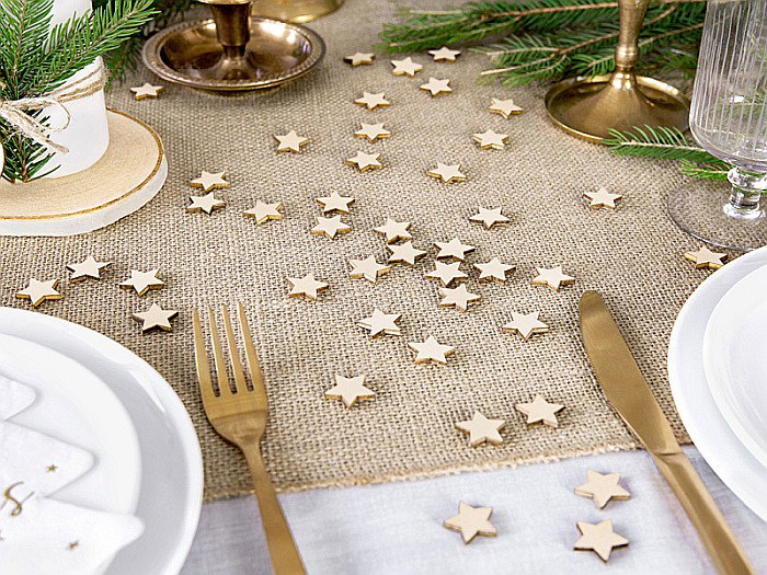 PD CONFETTI LEMN Stars, 2x2cm 50/set KONS3-100 [2]