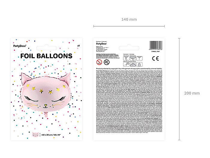 PD BALON FOLIE ALUMINIU Cat, 48x36cm FB47 [3]