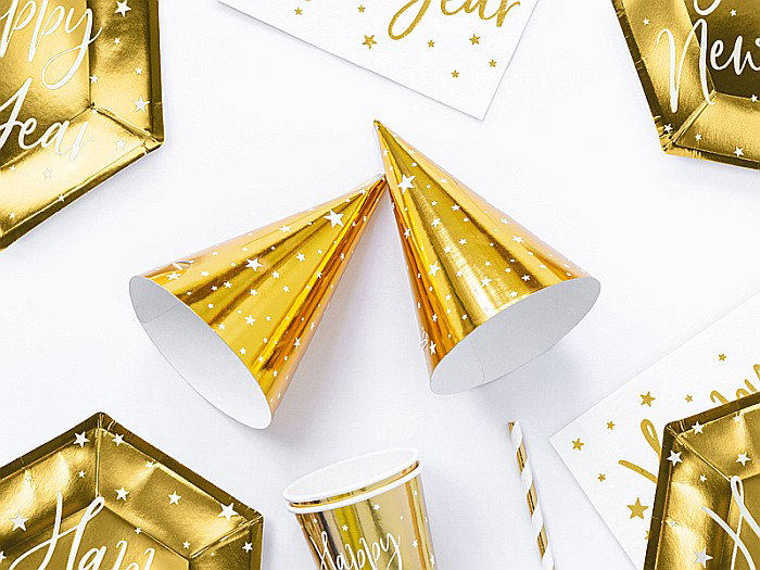 PD COIF, Stars, gold, 16cm 6/set CPP20 [2]
