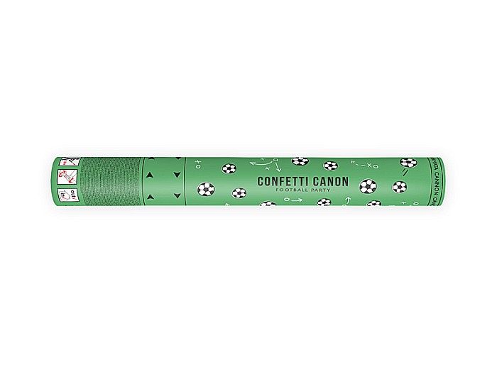 PD CONFETTI, Confetti cannon with footballs , mix, 40cm TUKPI40 [1]