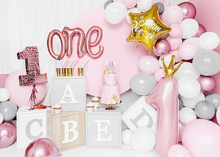 PD BALON FOLIE ALUMINIU One, rose gold, 66x37cm FB75S-019R [5]